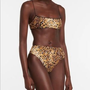 Tropic of C Animal Print High Waist Bikini Top and Bottom NWT!
